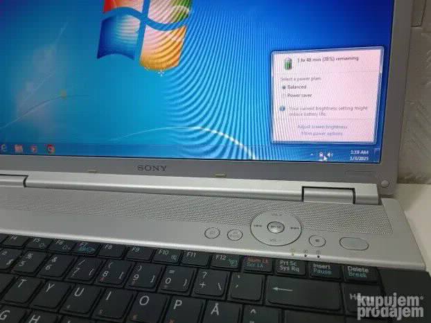 Sony Vaio T7250 3gb 200gb 15.4 Nvidia Bluray