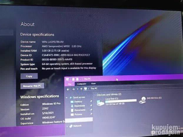 Hp 4515s Sempron 3gb 160gb 15.6
