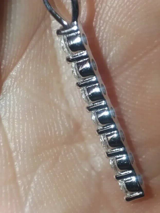 Premium S925 Ogrlica sa 7 Mojsanit Dijamanata po  2,8mm