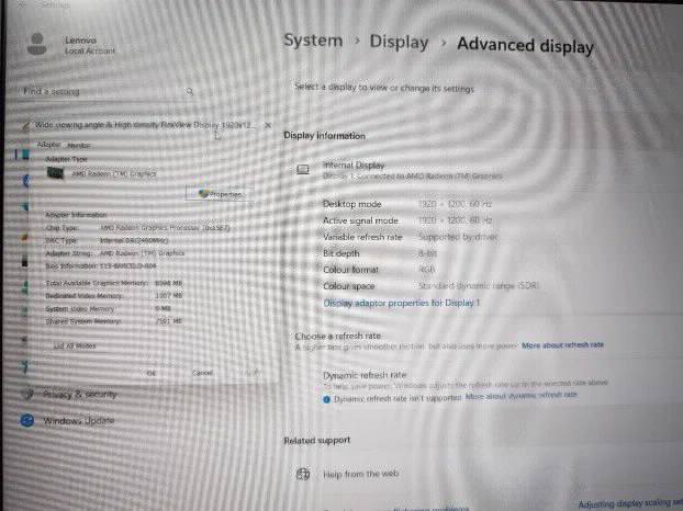 Lenovo Thinkpad E16 Ryzen 5 7300 16gb 512 ssd 16inch FHD