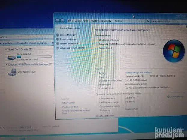 Advent T1500 2gb 160gb 15.4