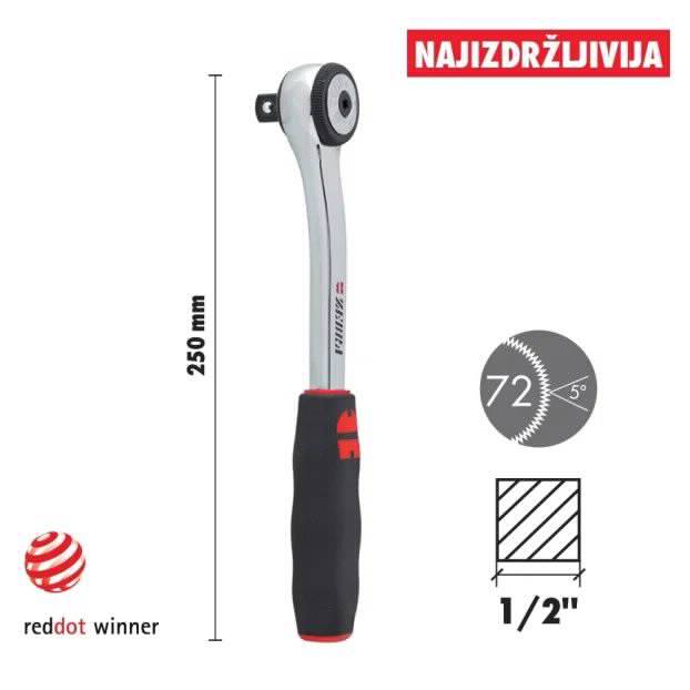 Wurth ZEBRA 1/2 6-ugaonih nasadnih ključeva sa račnom 15 kom