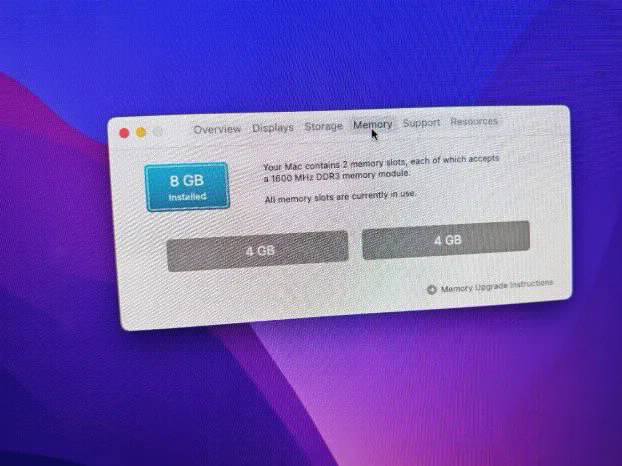 imac 21.5 Late 2013 i5 8gb 1Tb iris gpu Monterey