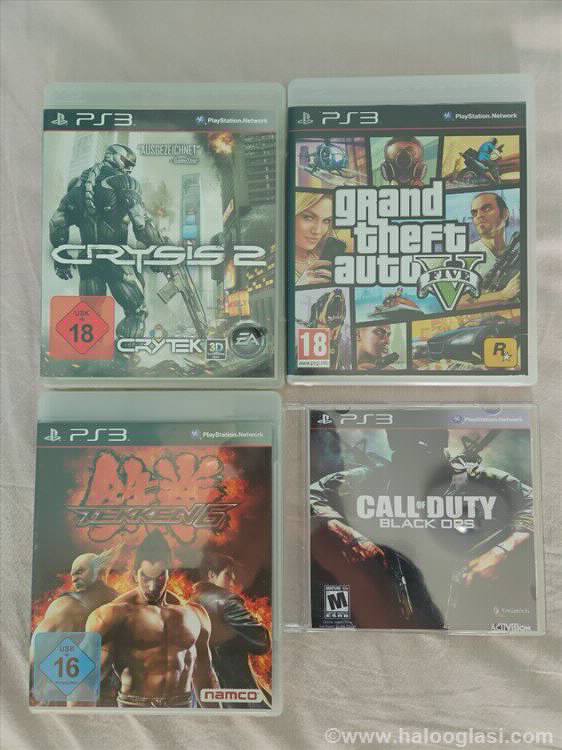 PS3 Gta V,Call of Duty,Crysis 2,Tekken 6