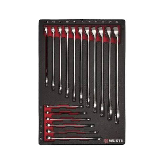 Wurth ZEBRA okasto-vilastih ključeva OK6-22 neopren 17 kom
