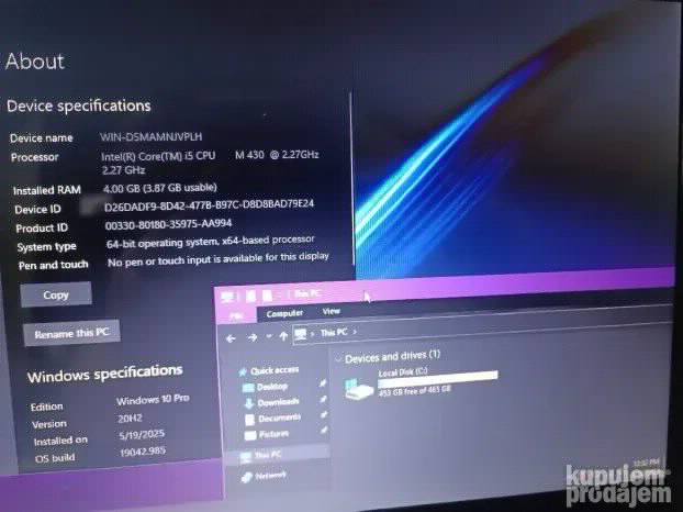 Acer i5 4gb 160gb 15.6 Ati radeon
