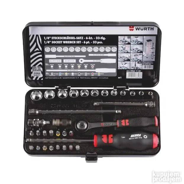 Wurth Zebra set gedora racva 1/4 NOVO Akcija