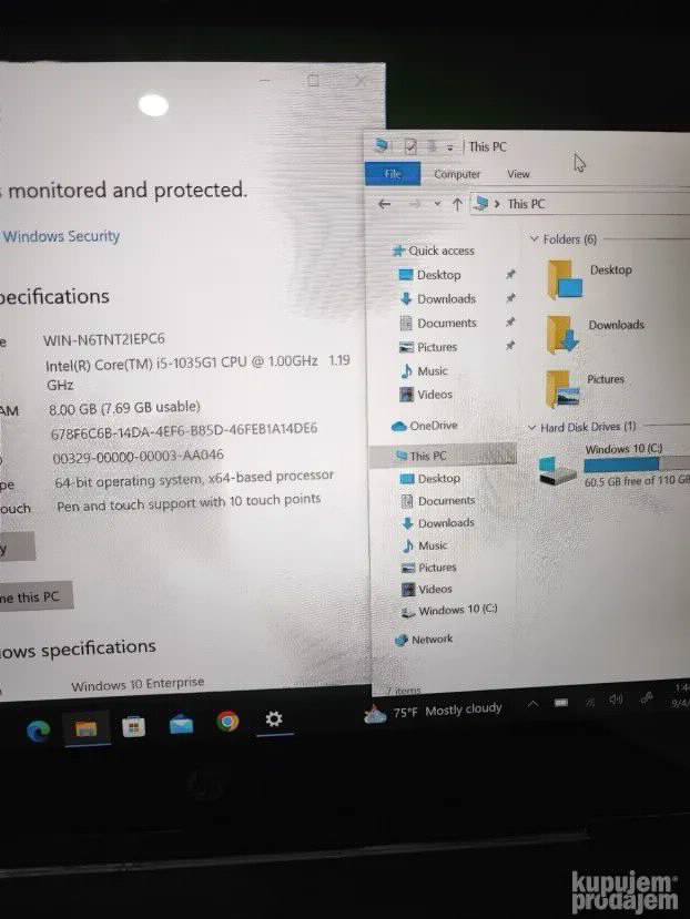 Hp x360 Pavilion Convertible i5 10gen 8/128 Touch
