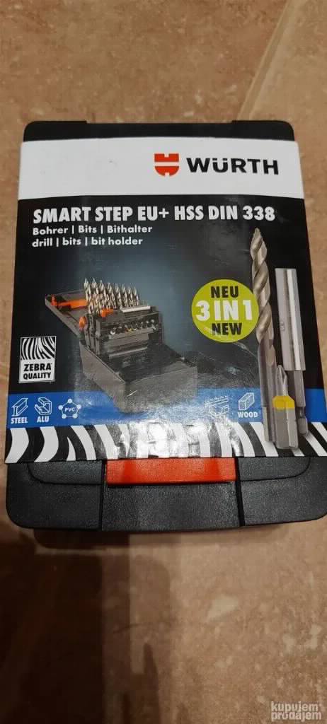 Wurth HSS Stepenaste Burgije Bitovi SMART STEP EU+ DIN 338