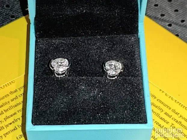 PREMIUM S925 Mindjuse  2 Mojsanit Dijamanta od po 1CT/6,5mm