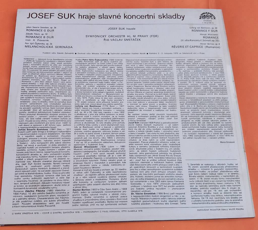 Josef Suk   Hraje slavne koncertni skladby