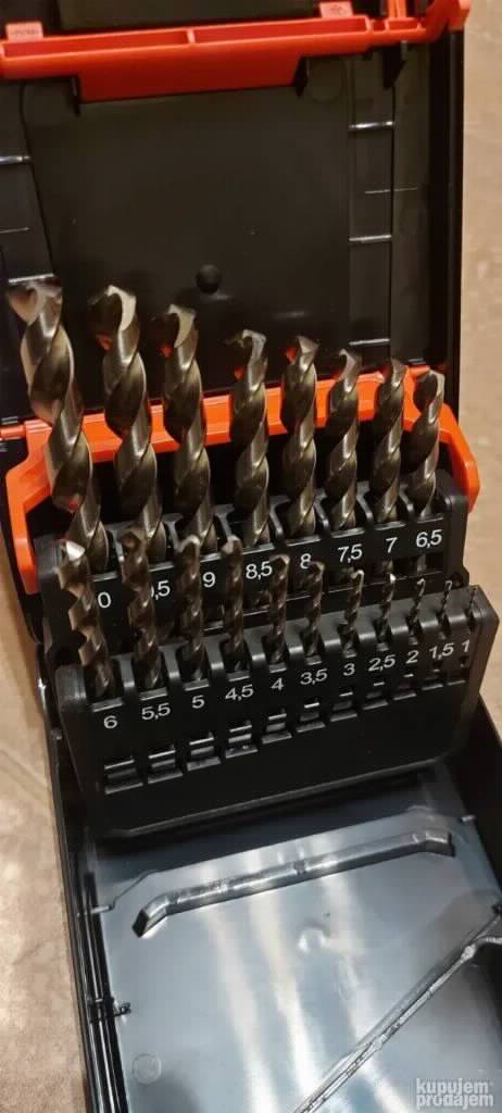 WURTH ZEBRA DIN 338 HSCO - Set burgija za metal ČELIK INOX