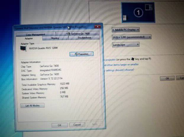 Dell D820 Comport win7 2gb 100gb 15.4