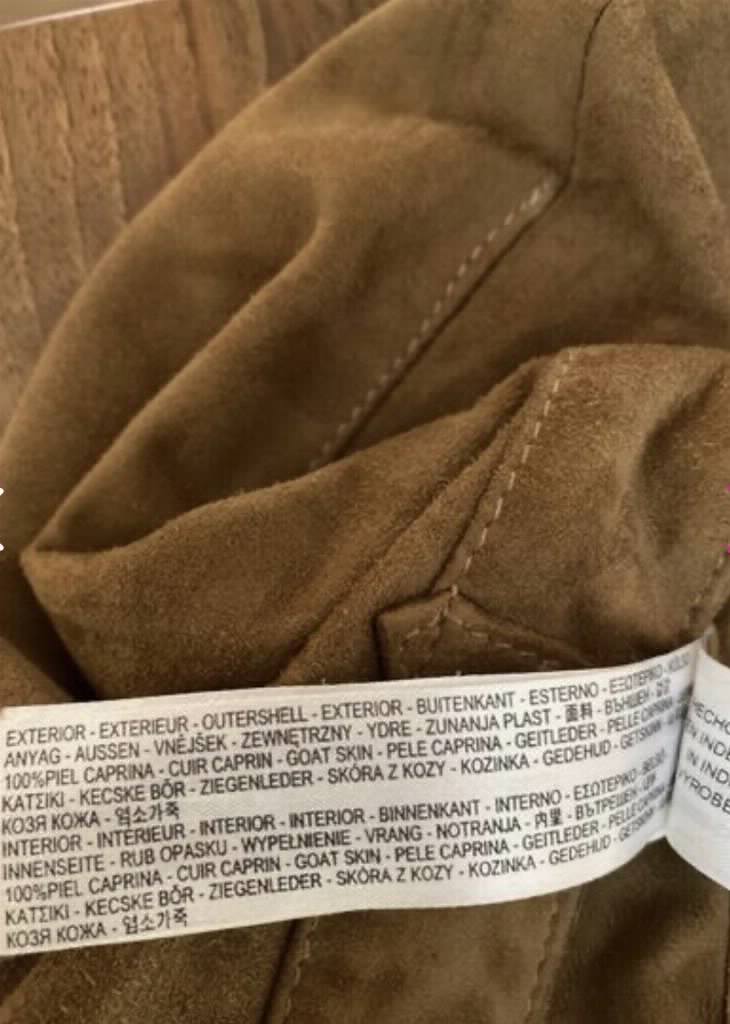 Massimo Dutti Kožne Pantalone 100% Koža Veličina M