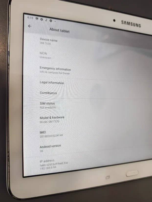 Samsung Galaxy Tab 4 Android 10 16gb 1.5ram
