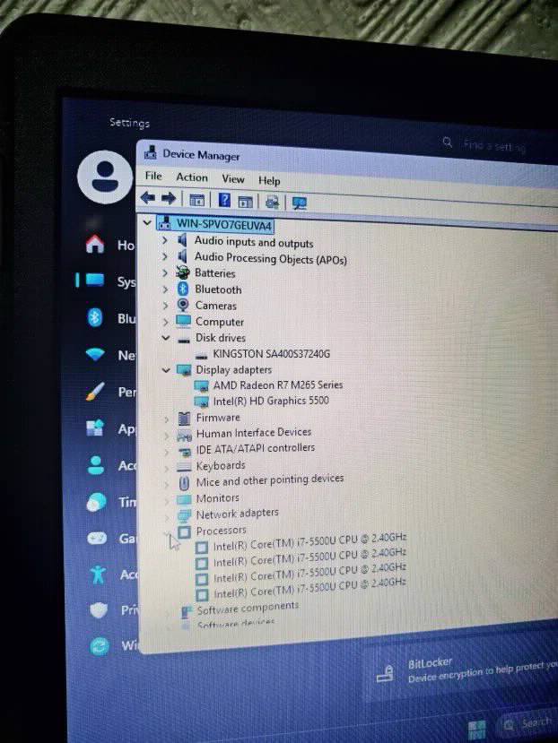 Dell 15 5000 i7 5gen 8gb 256ssd 15.6 2gpu