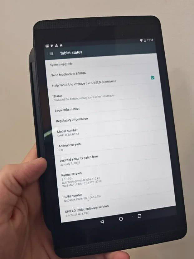 Nvidia Shield K1 Tablet