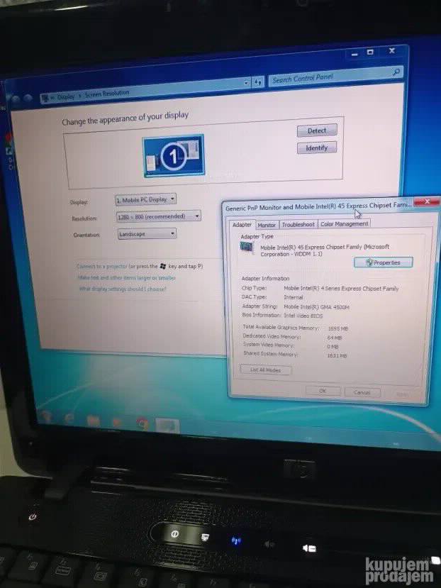 Hp 2230s C2D 4gb 320 gb 12.1inch