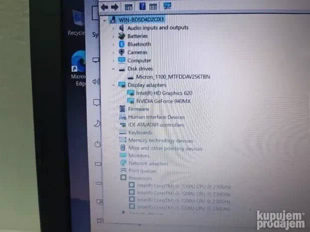 Acer i5 7gen 8gb 256ssd 15.6 FHD 2gpu