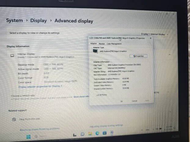 Lenovo Thinkpad A285 12.5 inch Ryzen Pro 8gb 128ssd Vega 6