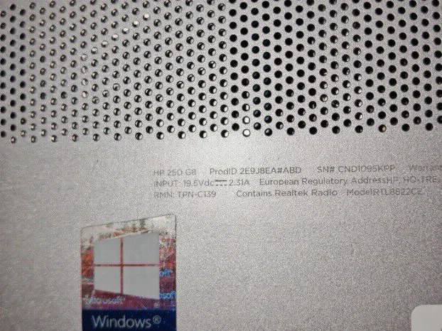 Hp 250 G8 i7 10gen 16gb 256ssd 15.6 iris XE