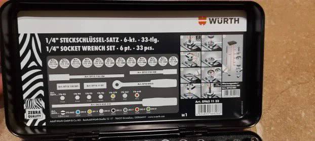 Wurth Zebra set gedora racva 1/4 NOVO Akcija
