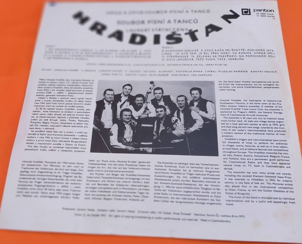 Hradišťan  Hraje A Zpiva Soubor Pisni A Tancu Hradištan