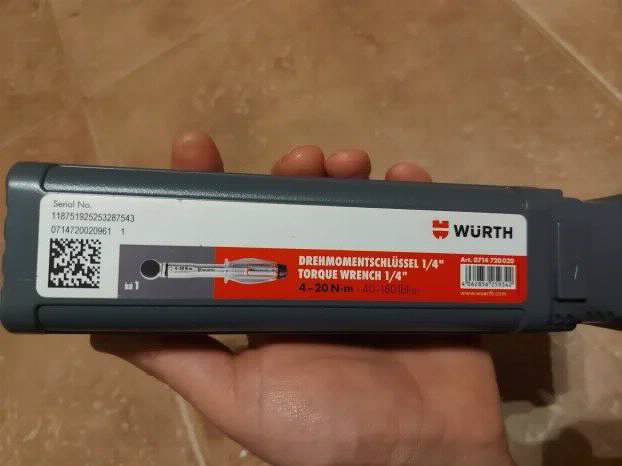 wurth moment kilo kljuc 1/4 4-20Nm