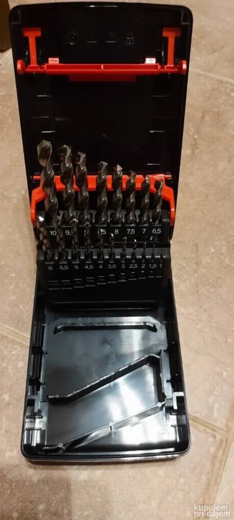 WURTH ZEBRA DIN 338 HSCO - Set burgija za metal ČELIK INOX