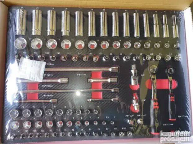 Wurth Set ZEBRA 1/4" i 3/8" gedora nasadnika dve račne 91