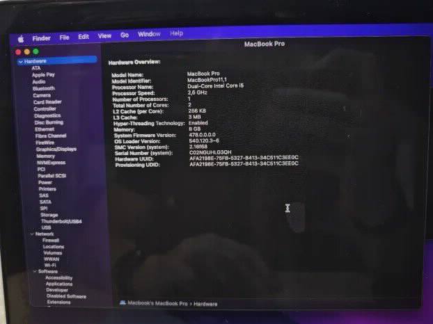 Apple Macbook Pro mid 2014 8gb 128ssd monterey