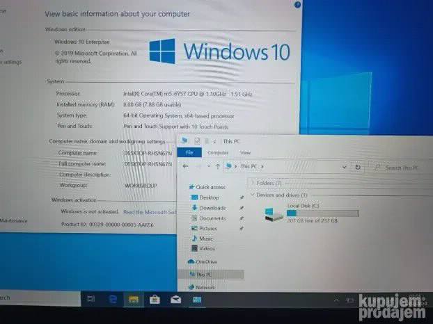 Hp Elite X2 m5 8gb 256gb fhd touch