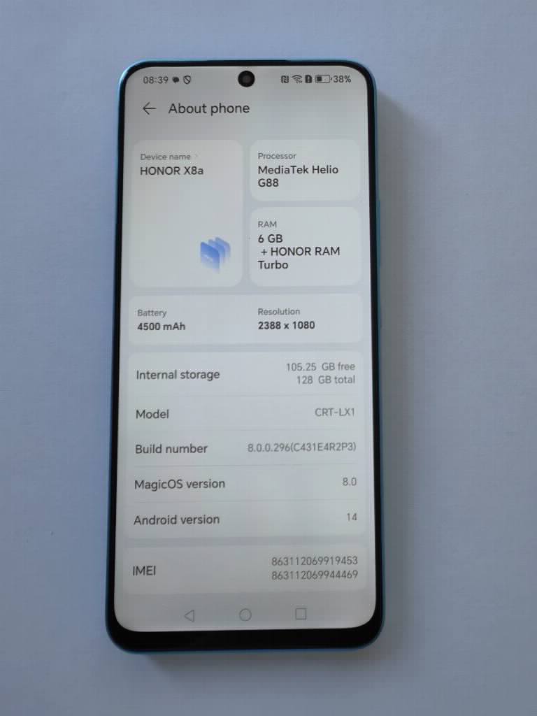 Honor X8a plavi