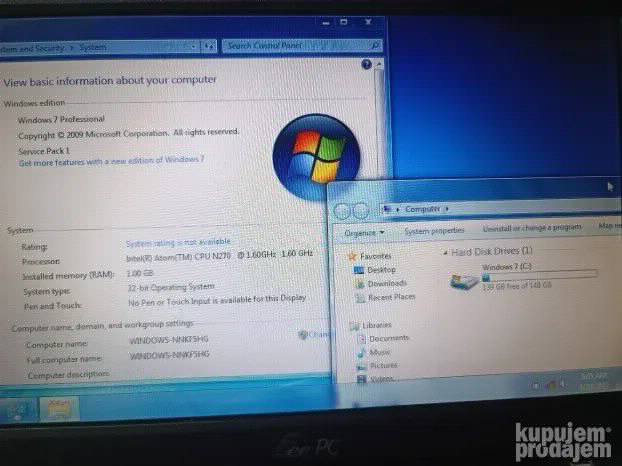 Asus Eeepc 900ax atom 160gb