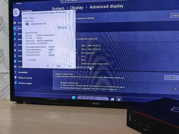 Fujitsu Mini i5 6gen 8gb 256ssd wifi dvd