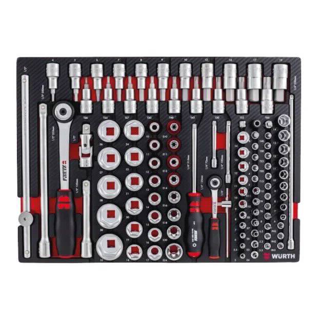 Wurth Set ZEBRA 1/2+1/4 gedore nasadnika dve račne 108 NOVO