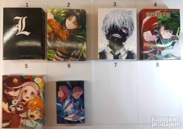 Anime Karte Death Note Attack on TItan Jujutsu Kaisen NKP054