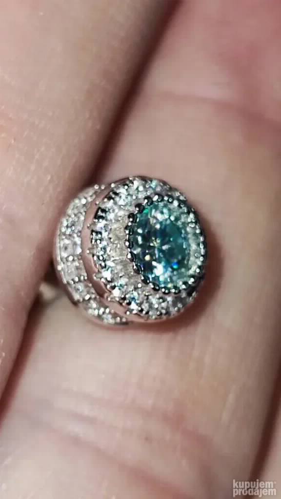 TOP S925 mindjuse Mojsanit Dijamanti 0,5CT - 5mm X 2
