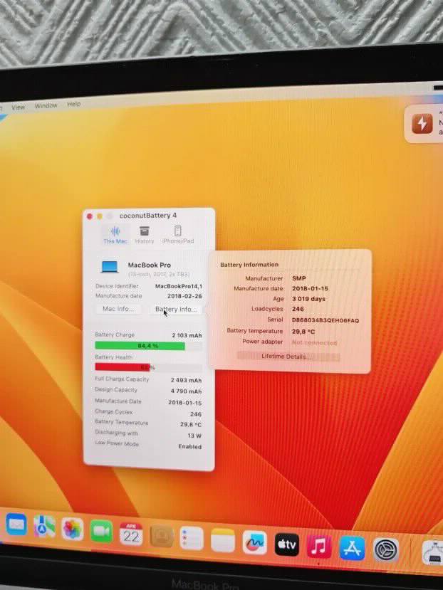 Macbook Pro Retina 2017 i5 8gb 512ssd