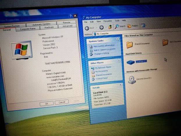 RETRO Dell D610 Comport Lpt port Windows Xp
