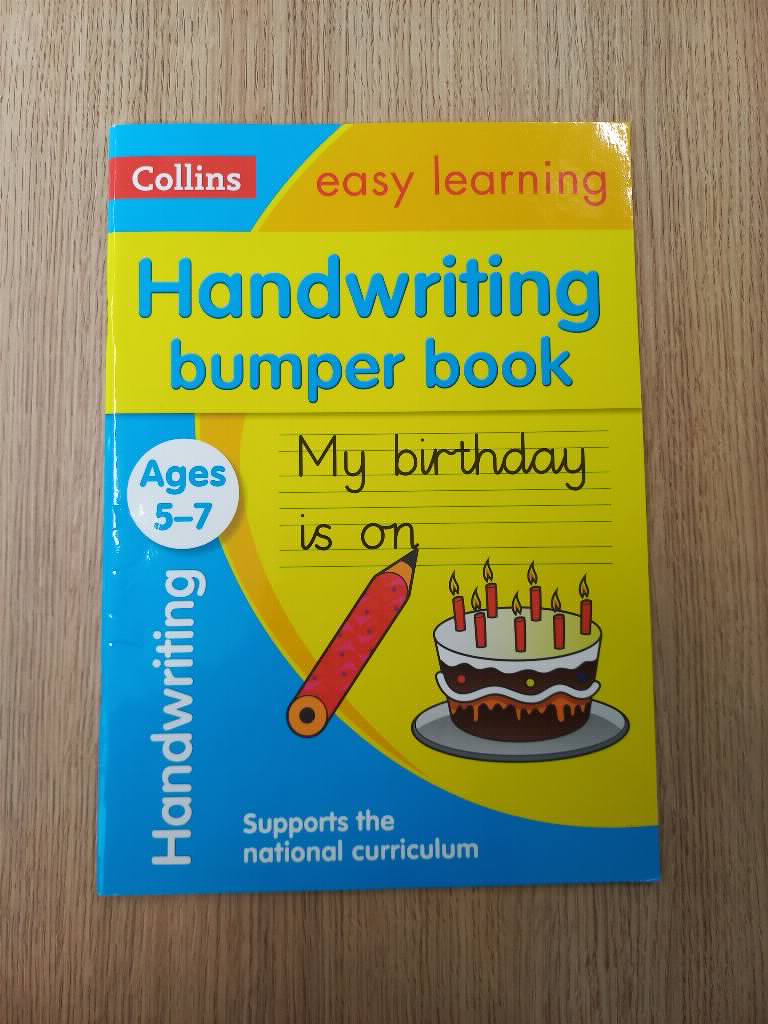 Handwriting bumper book for kids ages 5-7