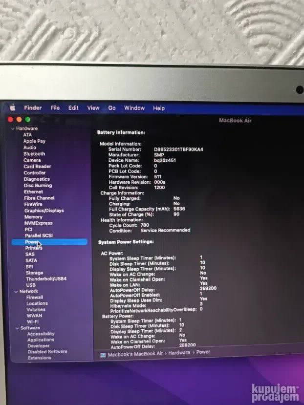 Macbook Air 2015 i5 4gb 128ssd 13.3 Monterey