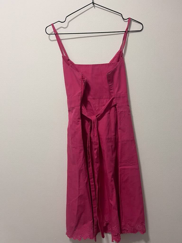 Roze pamucna letnja haljinica