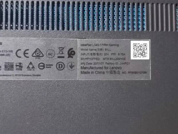 Lenovo Ideapad Gaming L340 i5 9gen 8gb 512ssd GTX1650 17.3in