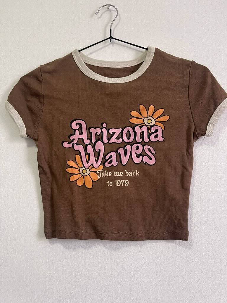 Pamucni vintage crop top