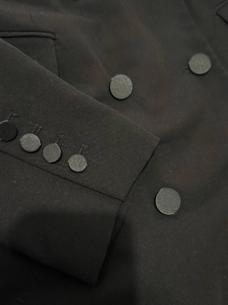 Crna Sako Haljina Elegantnog Kroja
