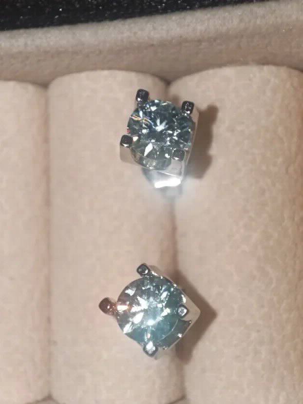 S925 Mindjuse s Mojsanit Dijamantima 5mm/0,5CT