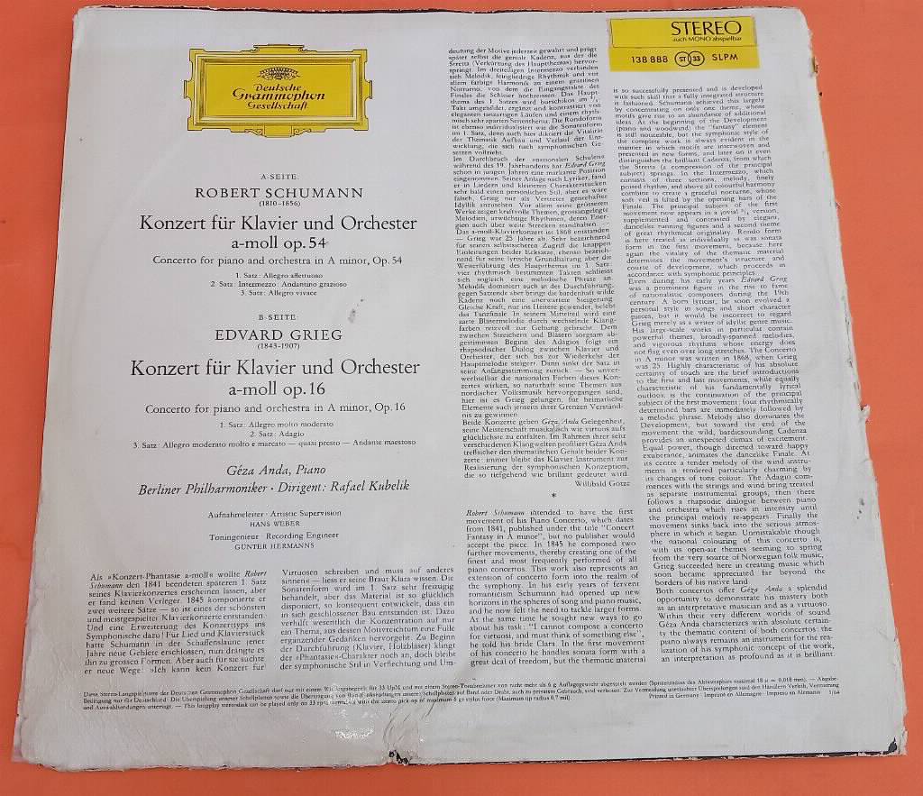 Robert Schumann  Edvard Grieg   Piano Concertos