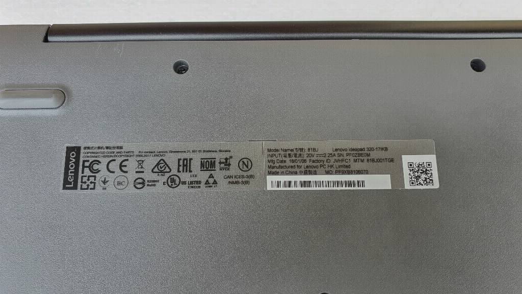 Lenovo IdeaPad 320-17IKB - Laptop