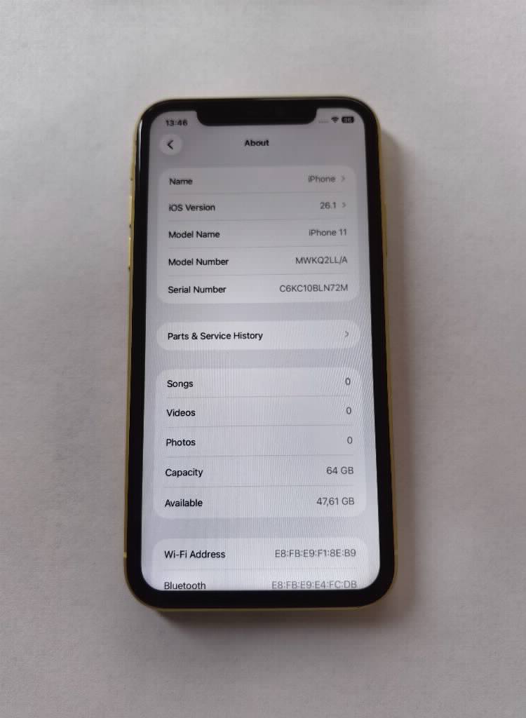 Iphone 11 64gb zuti